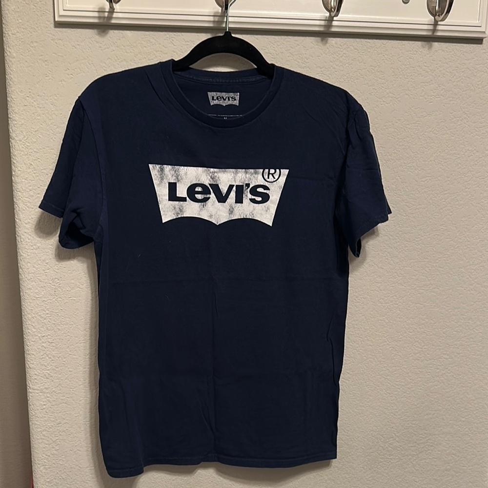 Levi's Blue Short Sleeve Tee Classic Style EUC